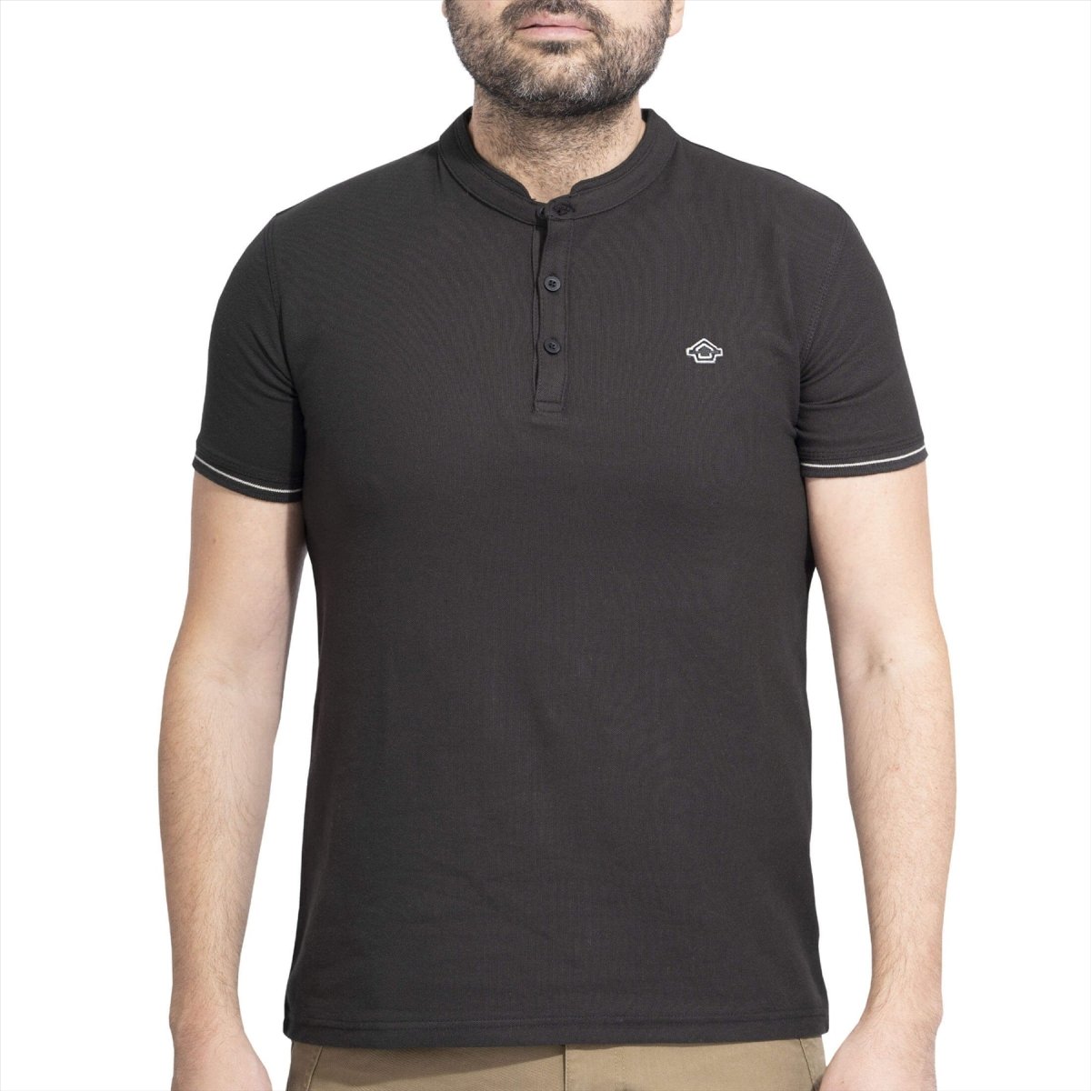 PENTAGON Levantes Henley strepen klassiek T-shirt korte mouwen sneldrogend
