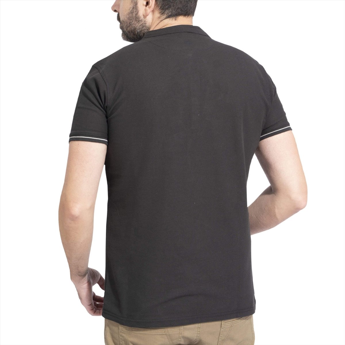 PENTAGON Levantes Henley strepen klassiek T-shirt korte mouwen sneldrogend