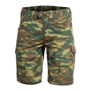 PENTAGON Lycos ripstop cargo shorts in lizard camo with reinforced pockets and triple stitching for durability.