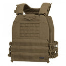 PENTAGON Milon Plate Carrier Mk2 tactical vest in brown with MOLLE system and breathable mesh for ballistic protection and customization