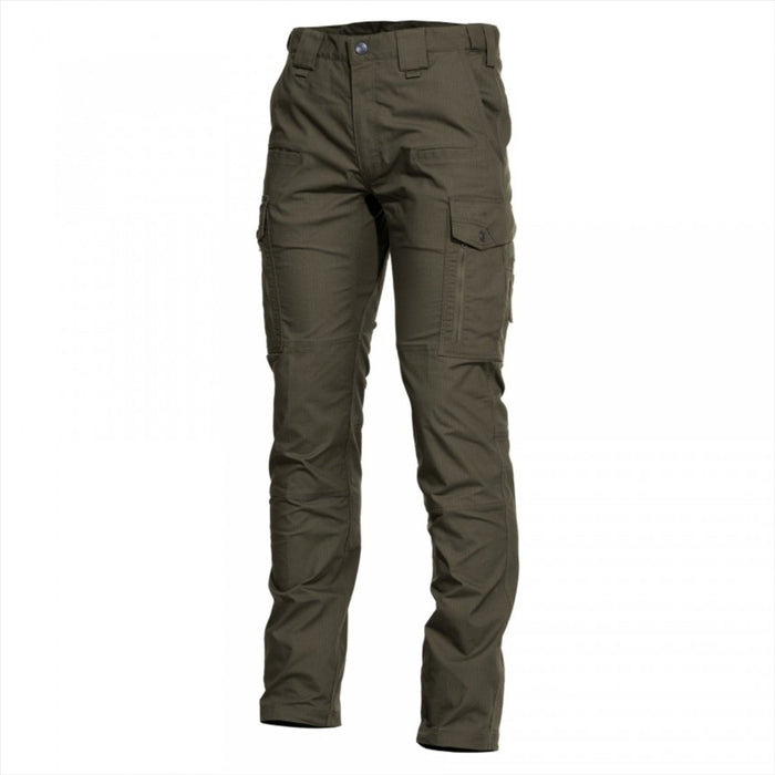 Olijfgroene Pentagon Ranger 2.0 tactische broek met 2-way stretch en duurzame ripstop-stofconstructie