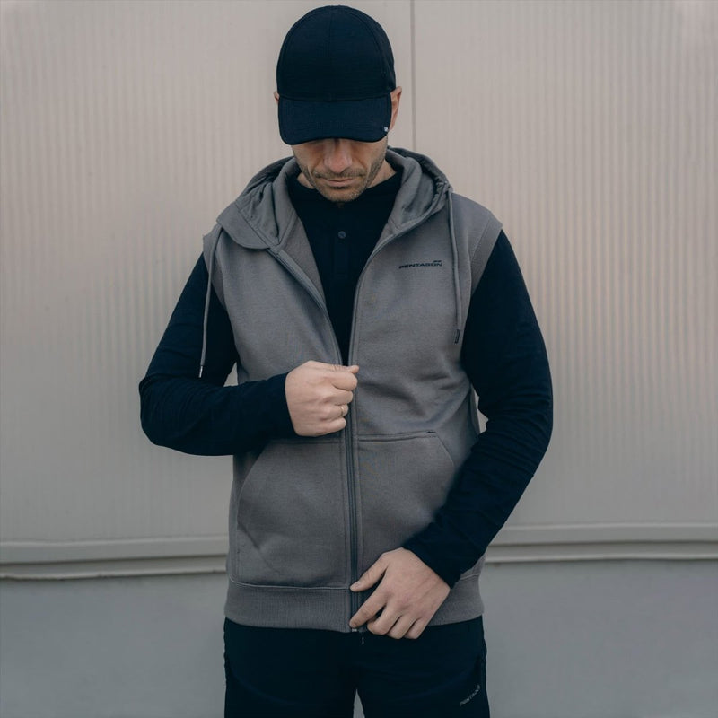 PENTAGON Thespis Sleeveless Sweater YKK® Zipper Seamless Laser Bonded Pockets