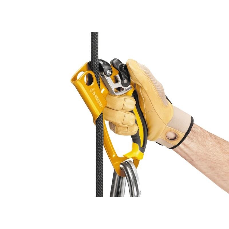 Petzl Ascension Ergonomische touwklimhandklim 8-13 mm touwen geel