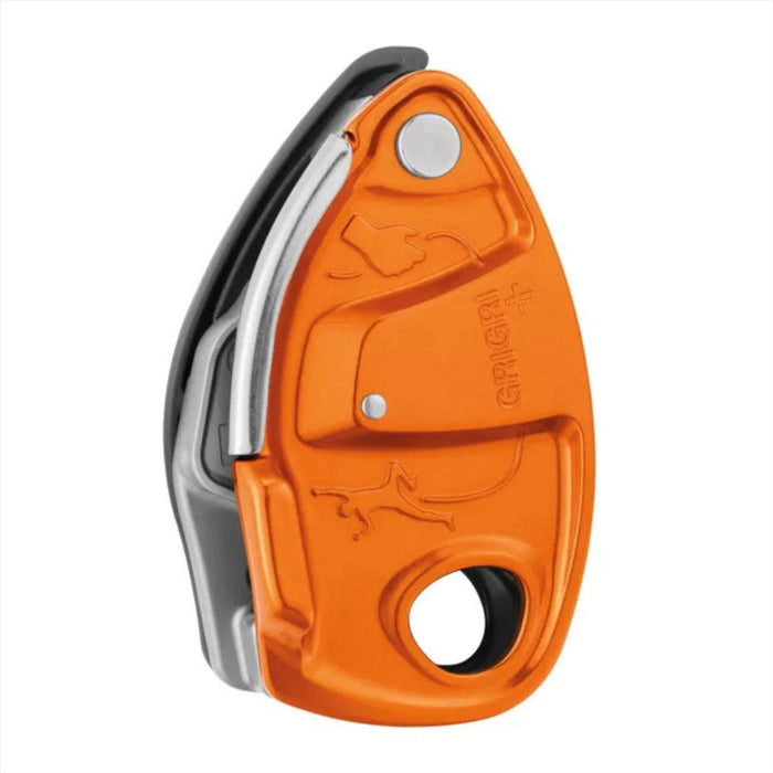 Petzl GRIGRI+ Zekeringsapparaat Ondersteund remmen Anti-paniek 8,5–11 mm Touwen Oranje - GoMilitar
