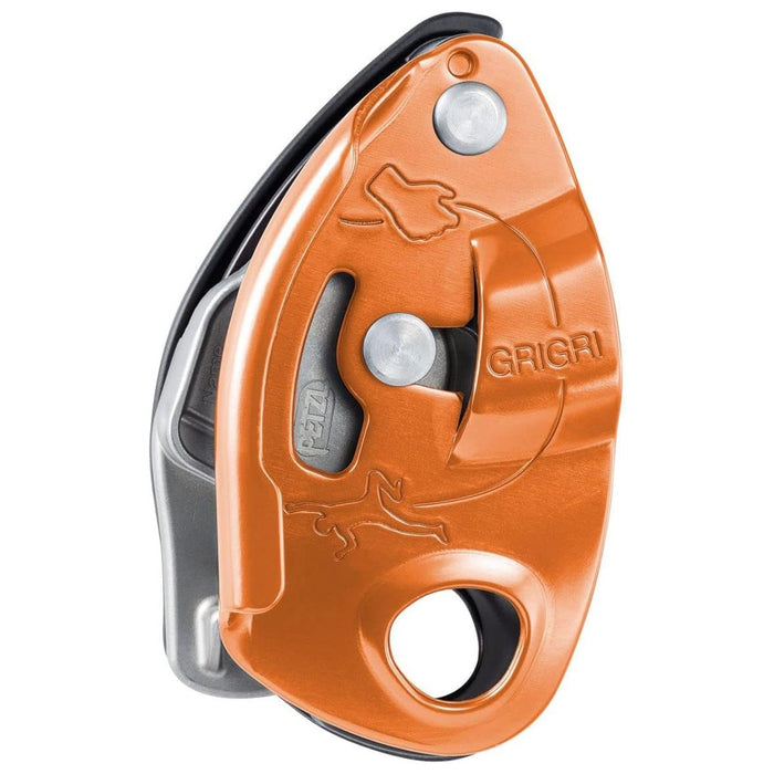 PETZL GRIGRI+ Zekeringsapparaat Ondersteund remmen Rotsklimmen Abseilen Oranje - GoMilitar