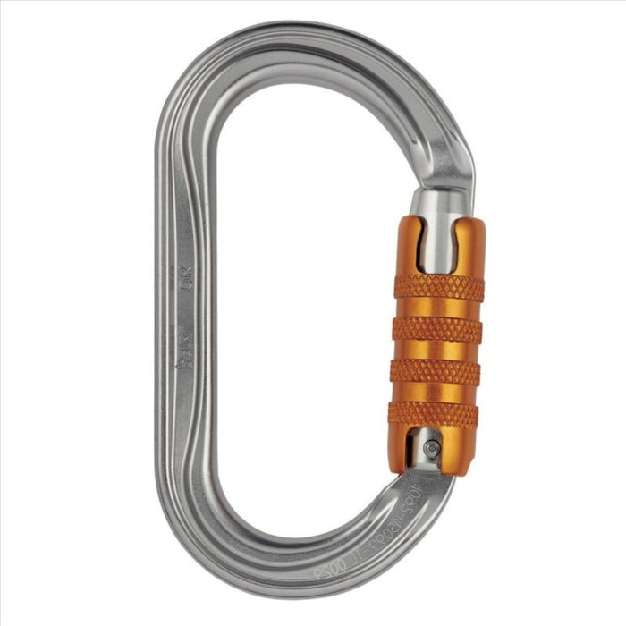 Petzl OK Triact Lock Carabine Ovaal Aluminium Lichtgewicht Rope Access Oranje - GoMilitar