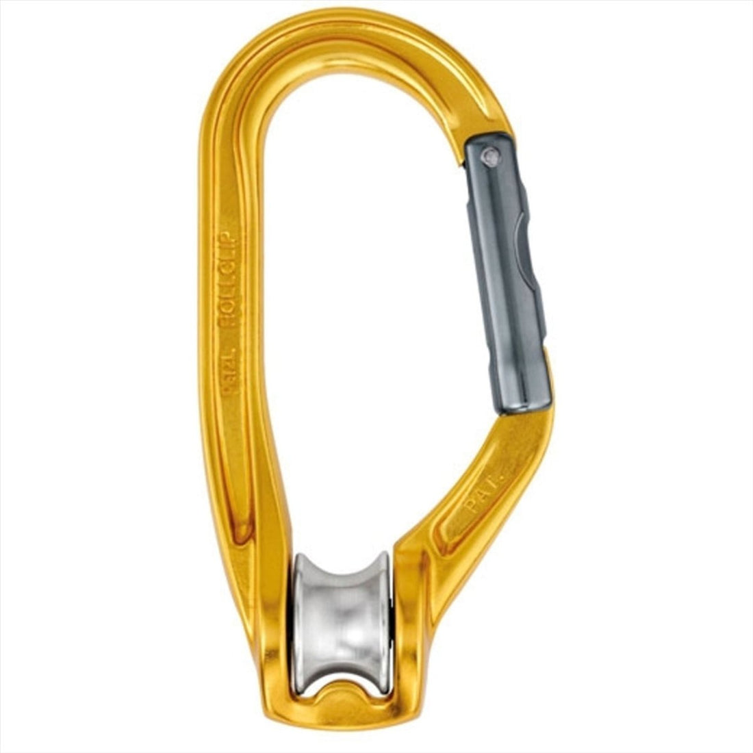 PETZL ROLLCLIP A Pullet-karabijnhaak Niet-vergrendelend Keylock-systeem Klimmen Geel