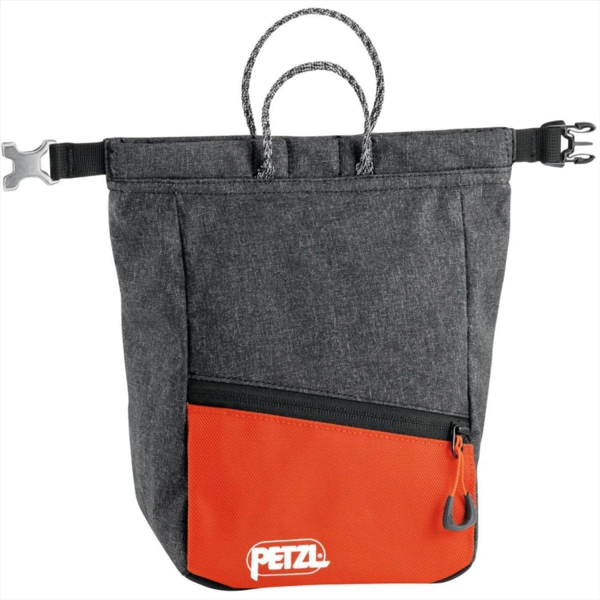 PETZL SAKAB Krijtzak Duurzaam Magnetische rolsluiting Meerdere zakken Grijs