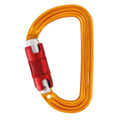PETZL SmD RL vergrendelbare karabijnhaak aluminium lichtgewicht veiligheidsconnector geel