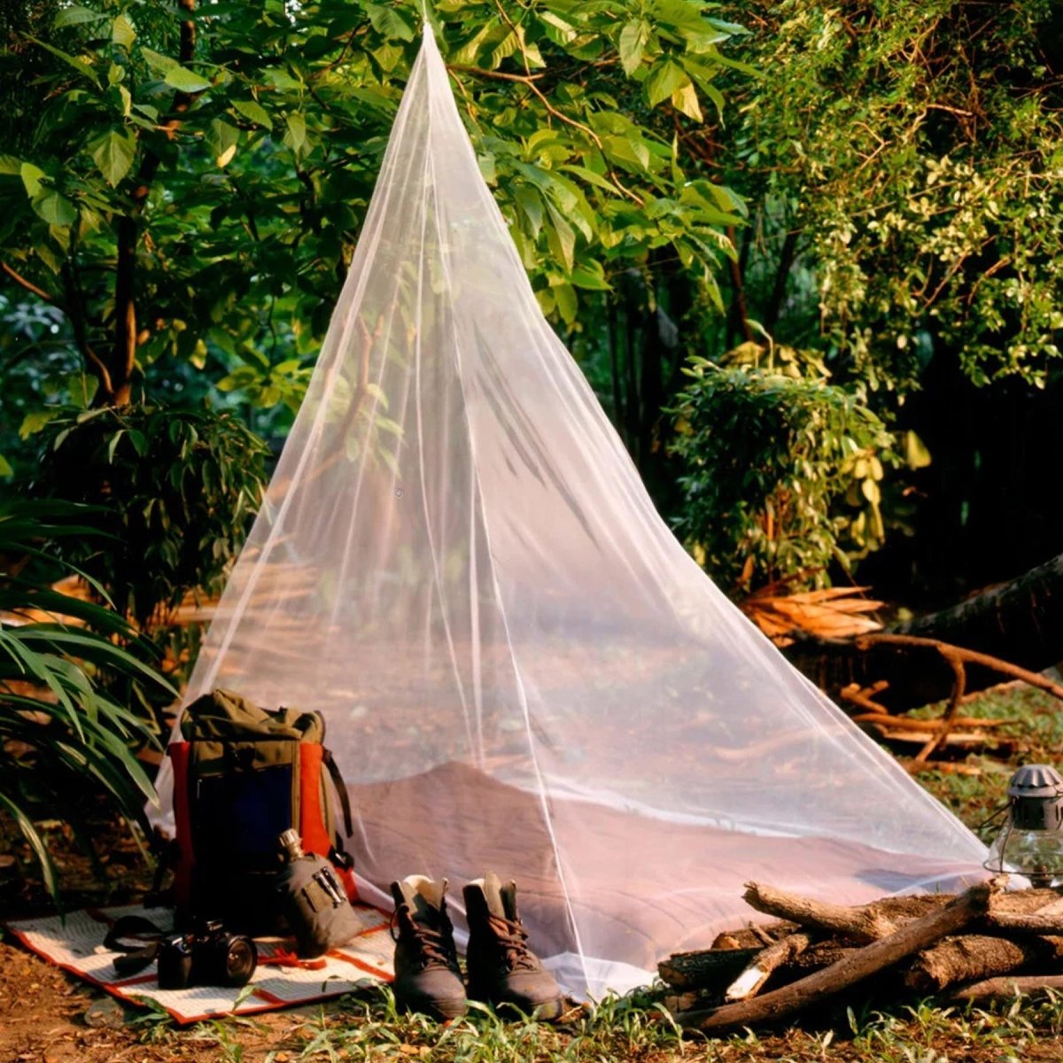 Pharmavoyage Insectennet Trek 1 camping outdoor insectengaasbescherming Wit