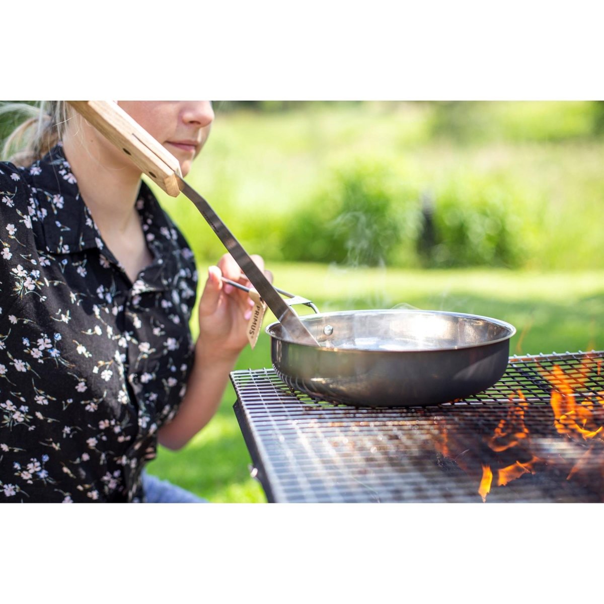 Primus campfire kookset roestvrij staal alles-in-één wandelcamping kookgerei