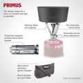 Primus firestick compacte brander roestvrijstalen wandelkachel camping koken