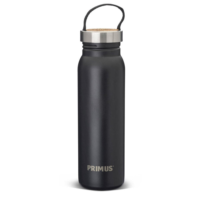 Primus Klunken Fles 700ml RVS zwart gepoedercoat schroefkurk - GoMilitar