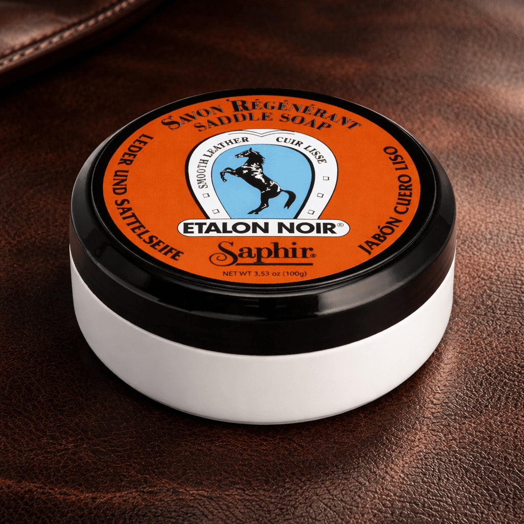 Saphir Etalon Noir Zadelzeep 100 ml Reinigingszeep voor glad leer