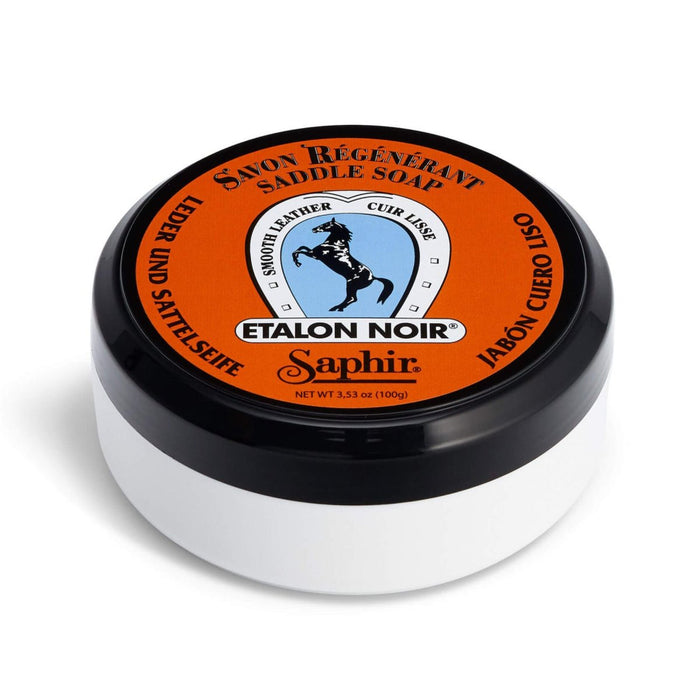 Saphir Etalon Noir Zadelzeep 100 ml Reinigingszeep voor glad leer - GoMilitar