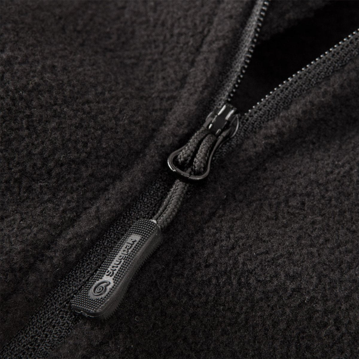 Snugpak IMPACT fleecejack zacht opstaande kraag kinbeschermer 1/4 ritssluiting zwart