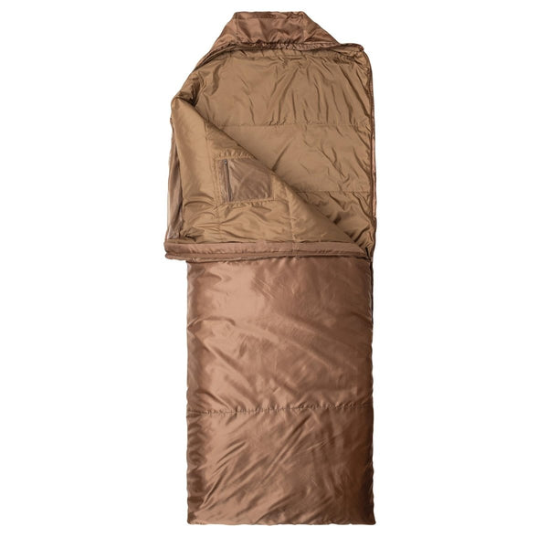 Snugpak slaapzak 220 cm geïntegreerde muggencompressiefas Coyote