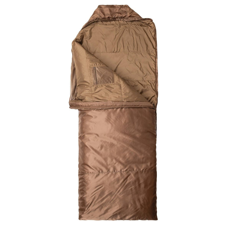 Snugpak slaapzak 220 cm geïntegreerde muggencompressiefas Coyote