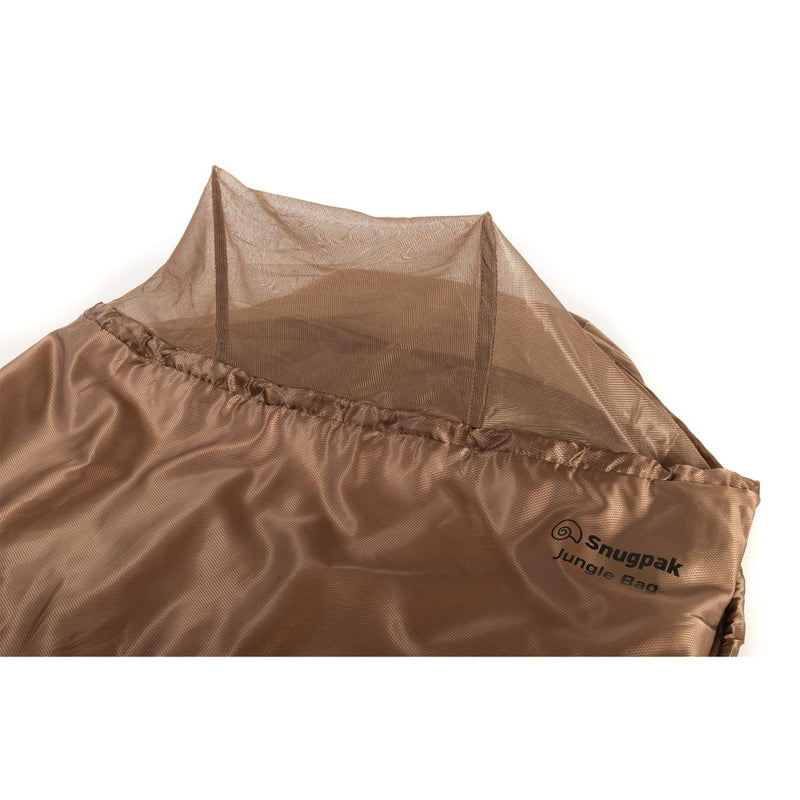 Snugpak slaapzak 220 cm geïntegreerde muggencompressiefas Coyote