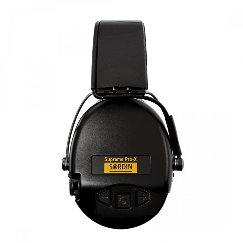 Sordin Supreme Pro-X elektronische gehoorbescherming Ambient Sound Black PVC