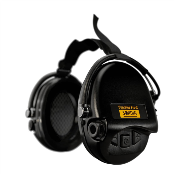 Sordin Supreme Pro - X Hear2 actieve nekband gel elektronische oorkappen zwart - GoMilitar