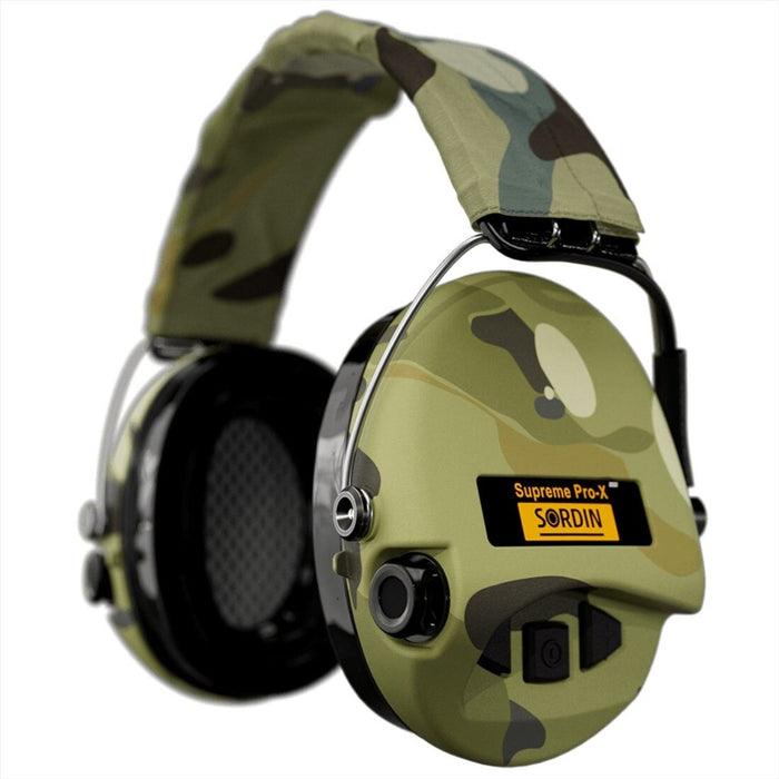 Sordin Supreme Pro-X LED Actieve Gehoorbescherming Twee Microfoons Camo - GoMilitar