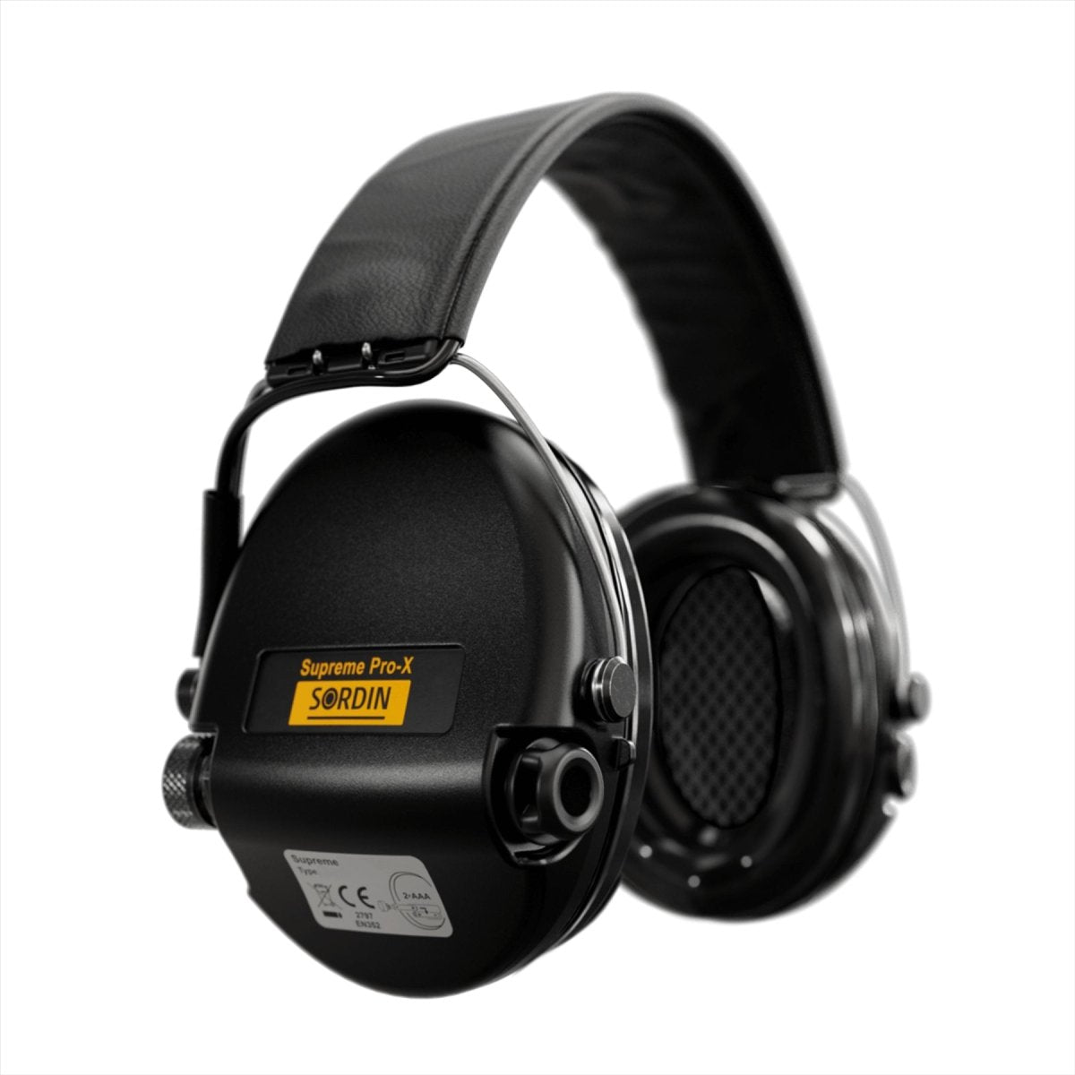 Sordin Supreme Pro-X LED Elektronische Schieten Gehoorbescherming Headset Zwart