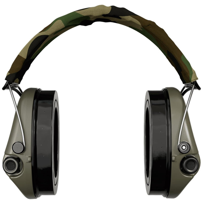 Sordin Supreme Pro-X LED Electronix hoorbescherming hoofdband Textile Camo