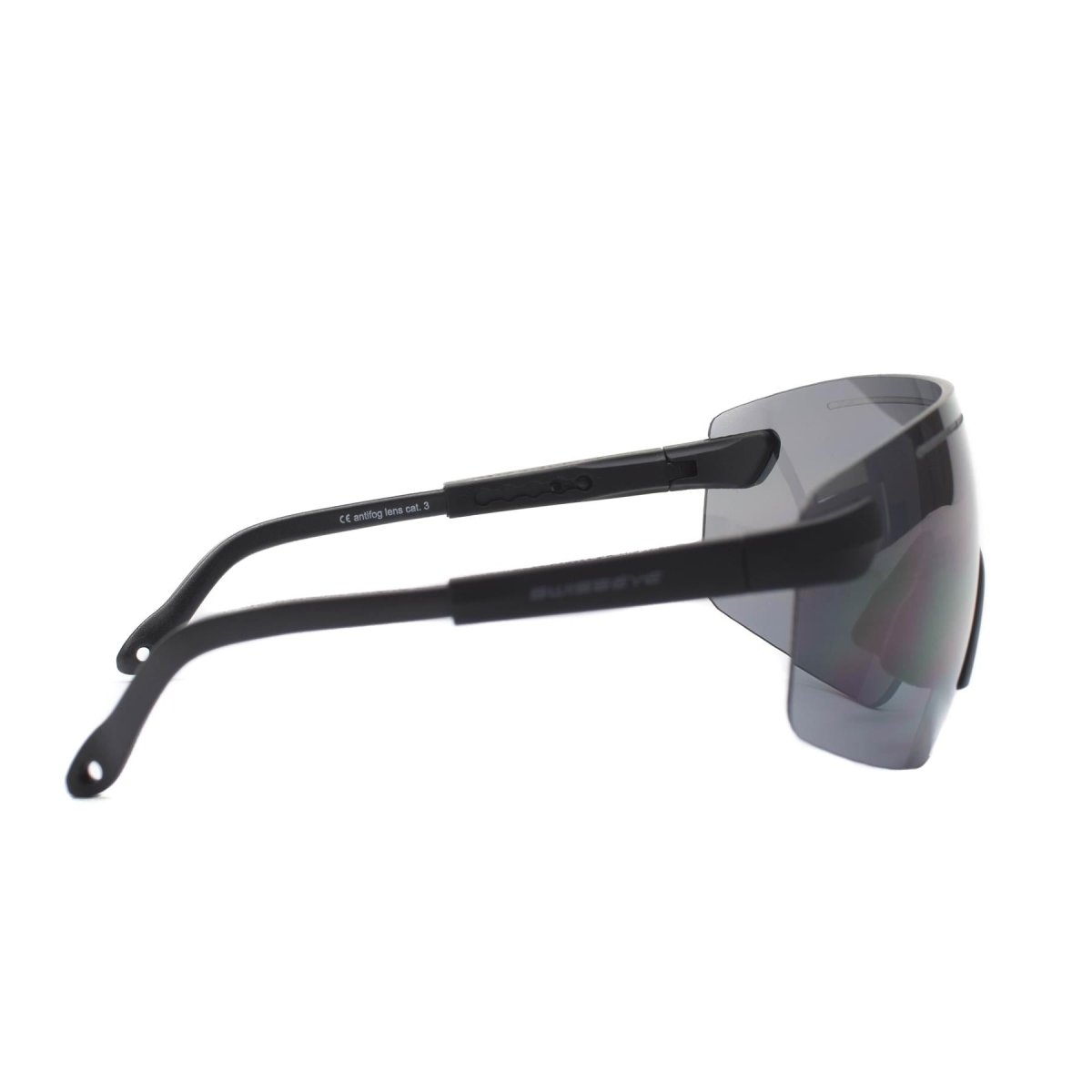 Zwitserse oogschieten oogbeschermingsglazen brede anti-vog zwarte lens UV400-bril