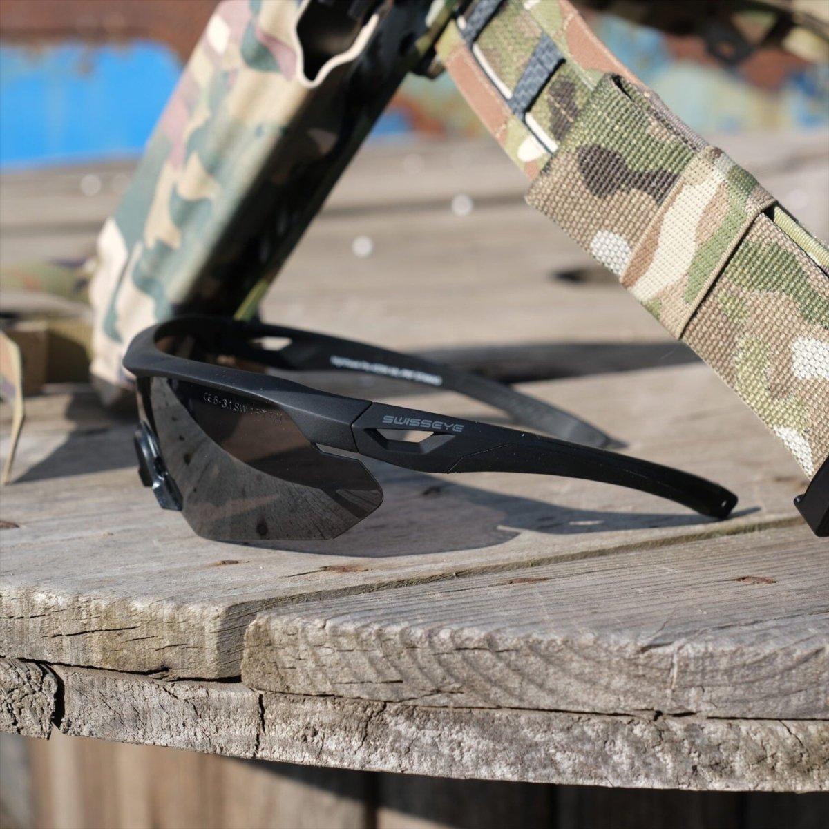 Swisseye Nighthawk Pro tactische bril verwisselbare lenzen zwart frame