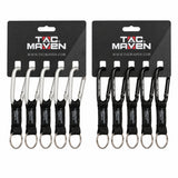 TAC MAVEN 7 mm aluminium karabijnhaken, 5 stuks outdoor campingsleutelclips