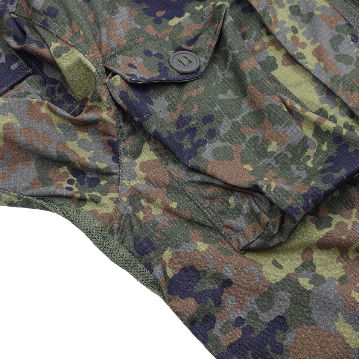 Tacgear -merk Duitse militaire stijl Field Jacket Commando Troops Flecktarn Camo