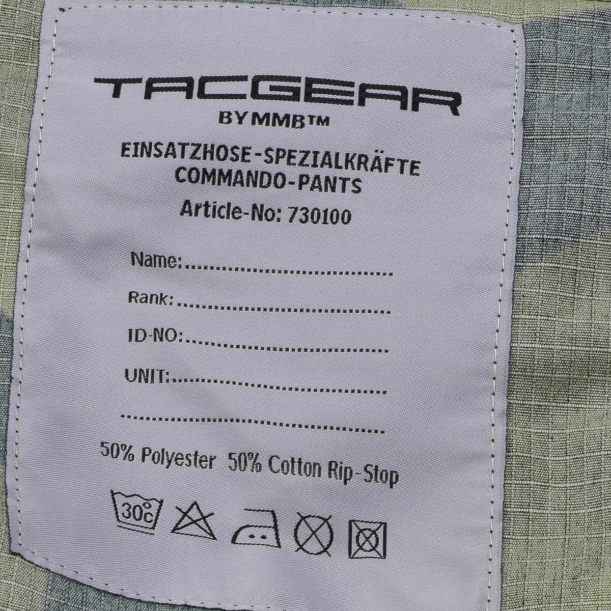 Tacgear Brand Zweedse militaire stijl gevechtsbroek Splinter Camo Cargo Ripstop