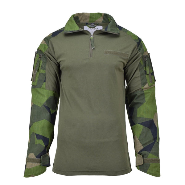 TACGEAR Brand Swedish Military style combat shirts field splinter camo underwear - GoMilitar