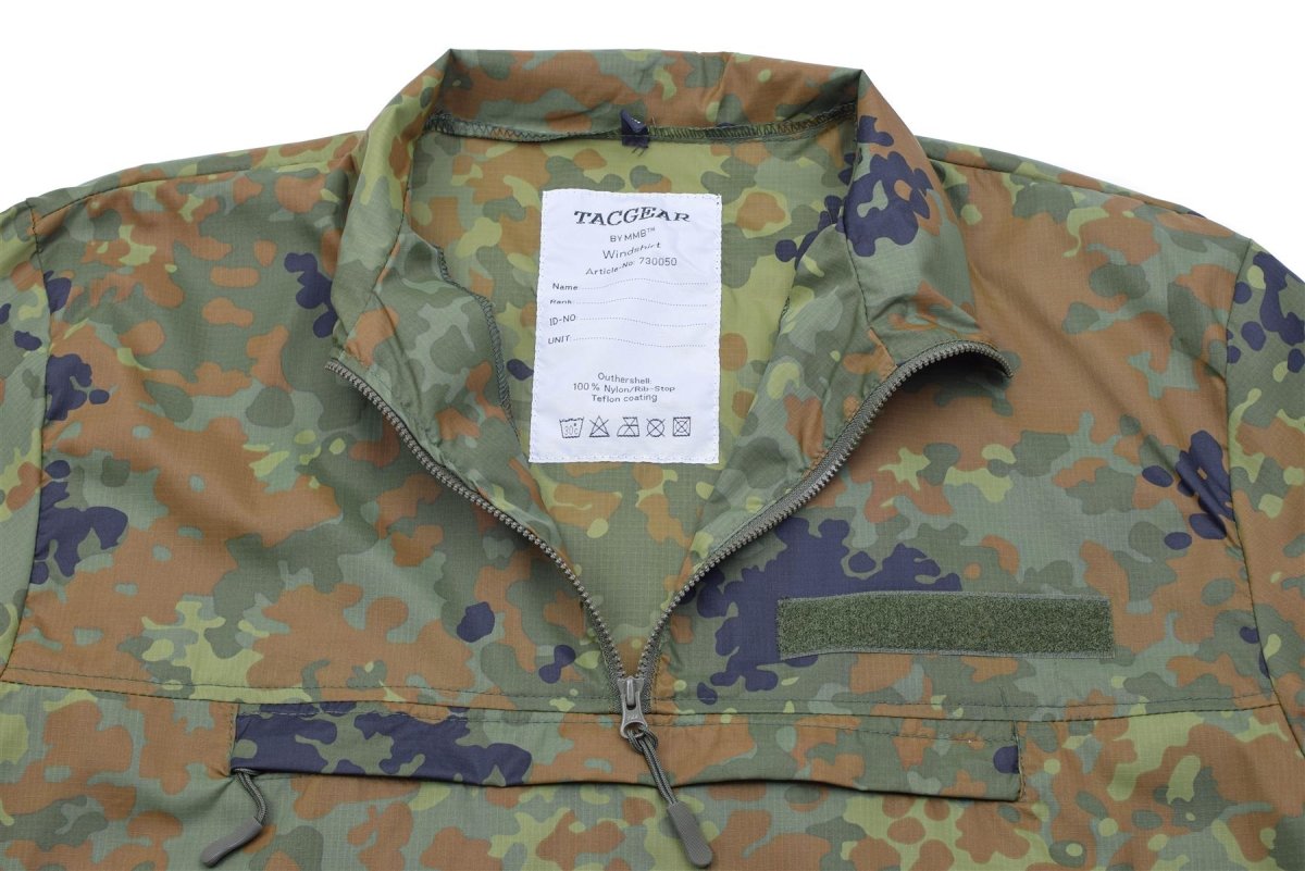 Tacgear Brand Windhirt Lichtgewicht Flecktran Camo Ripstop Smock Camping Hiking