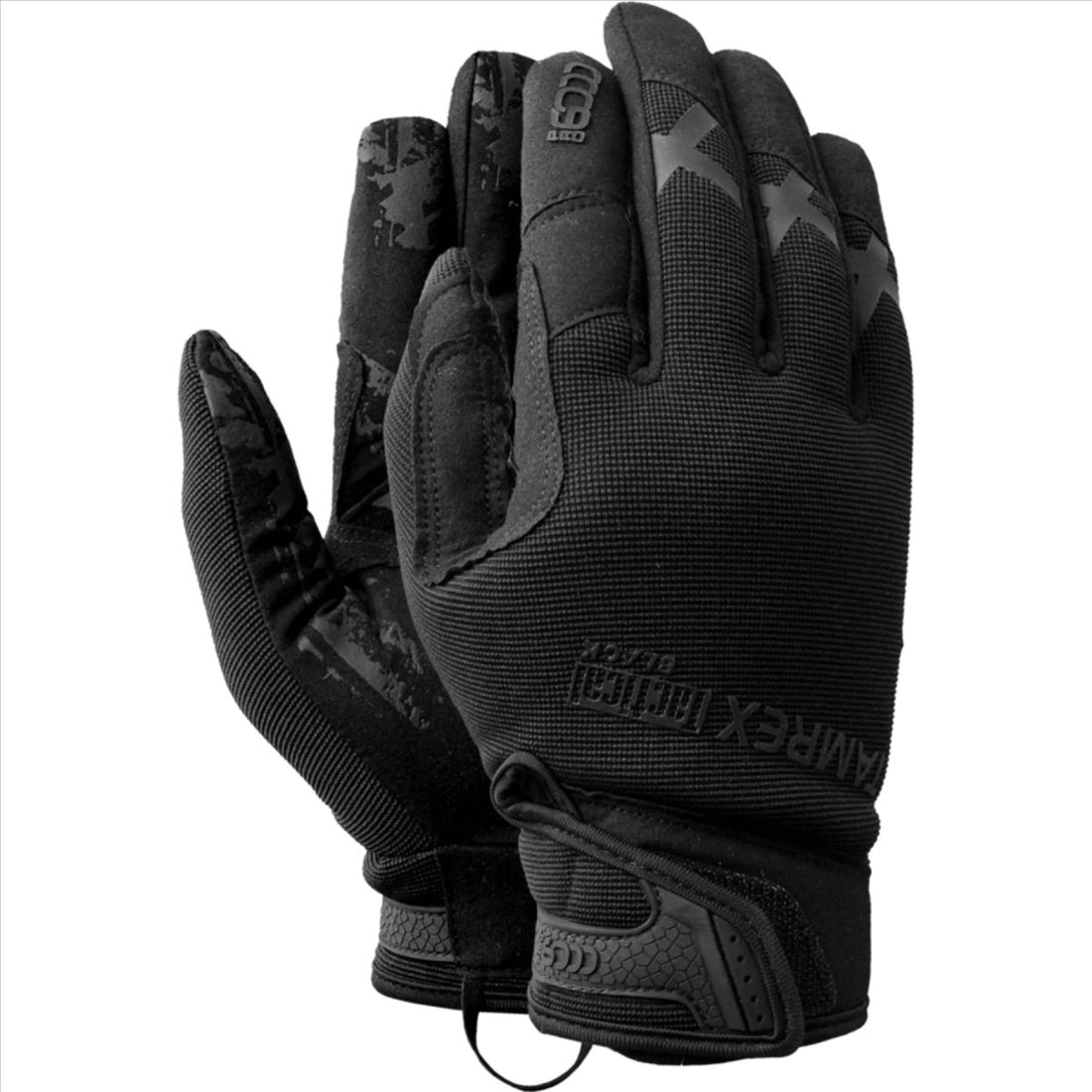 TAMREX tactische handschoenen extreem duurzaam synthetisch leer goede grip zwart