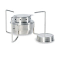 Tatonka -kachel set multifuel outdoor brander kit roestvrij staal compacte potstandaard