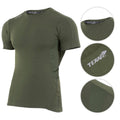 Texar Military Wear Base Layer Korte mouw Underhirt Tactical Troops Underwear
