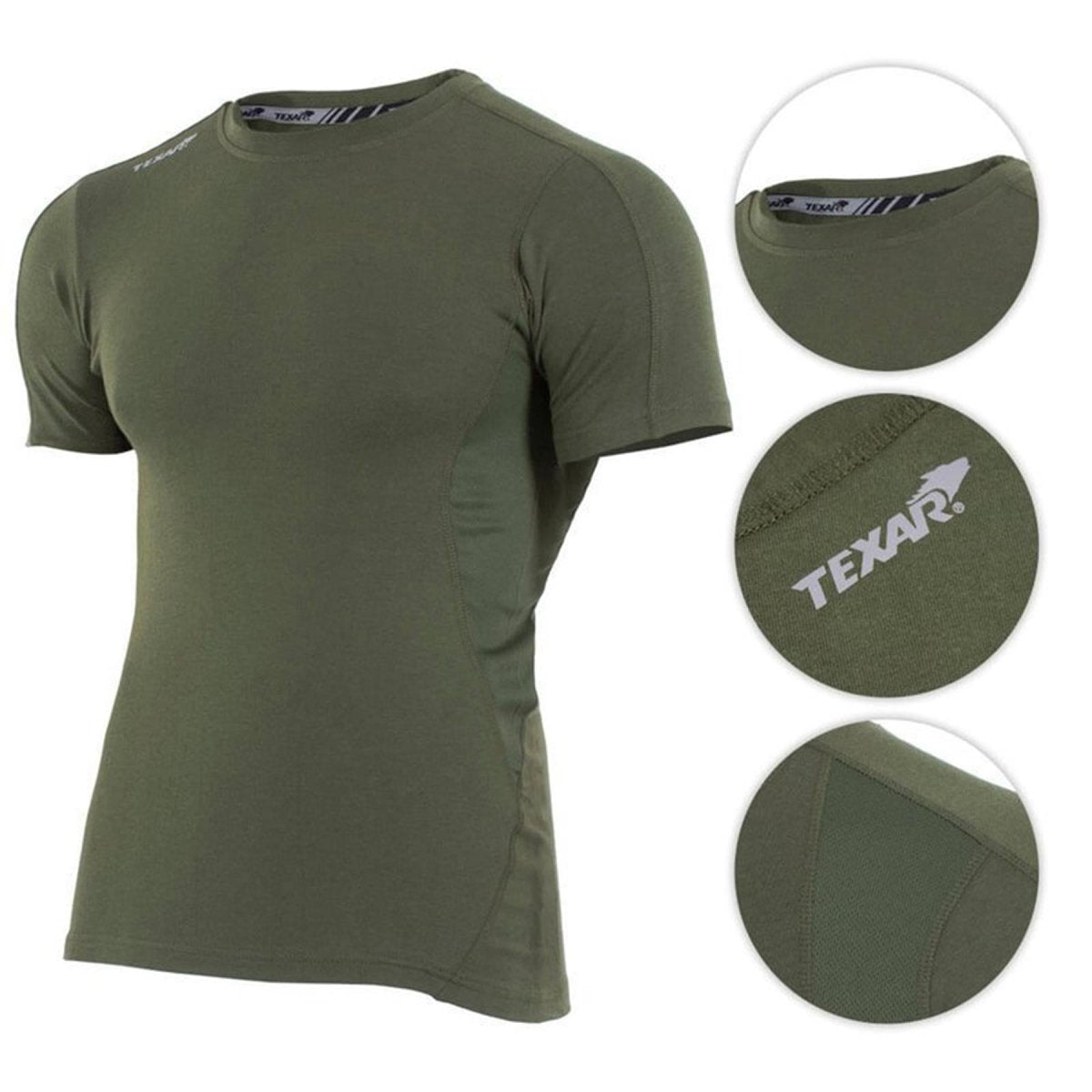 Texar Military Wear Base Layer Korte mouw Underhirt Tactical Troops Underwear