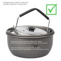 Trangia 0.6L Kettle -deksel aluminium lichtgewicht vouwhandgreep camping koken