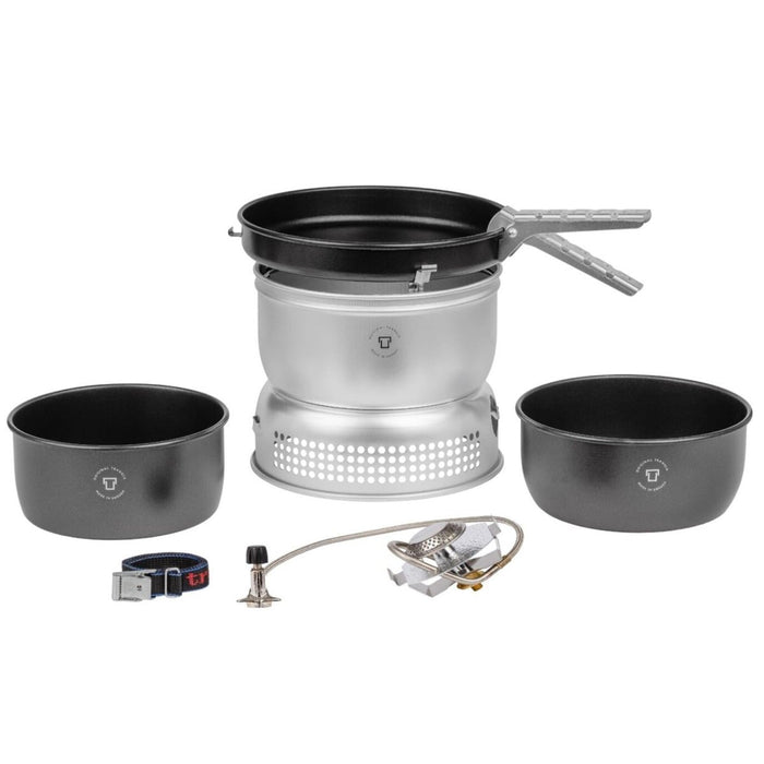 Trangia camping kookgerei kookstel gasbrander aluminium compact ultralicht wandelen - GoMilitar