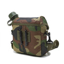 U.S. Military style Flask canteen 2 liters alice woodland pattern shoulder strap - GoMilitar