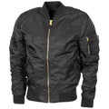 Amerikaanse militaire stijl jas Airforces Crew Uniform Bomber MA1 Winddicht Zwart nieuw