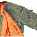 Amerikaanse militaire stijl MA1 Bomber Jacket Air Forces Troops Winddichte warme olijf