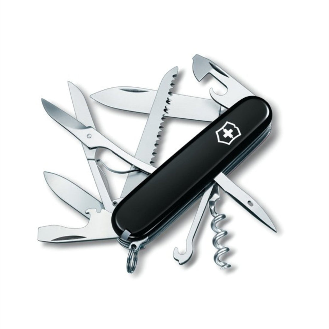 Victorinox Huntsman Zwitsers zakmes 91 mm multitool 15 functies zwart