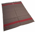 Vintage Zwitsers leger deken Wol Militair Wollen Rode Stripe Kruis Repro Nieuw