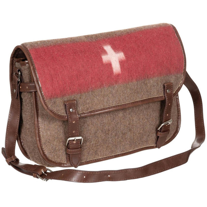 Wool shoulder bag vintage style first aid medic paramedic purse reproduction - GoMilitar