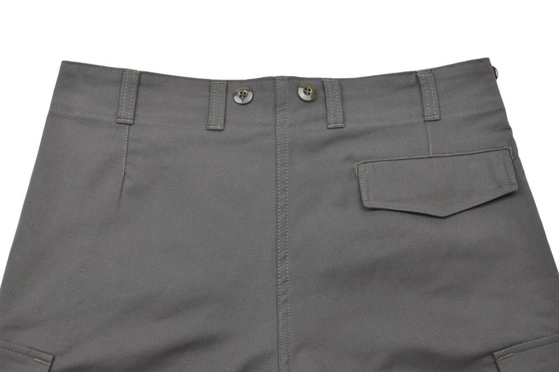 Leo Kohler field pants combat military troops cargo trousers cotton solid olive