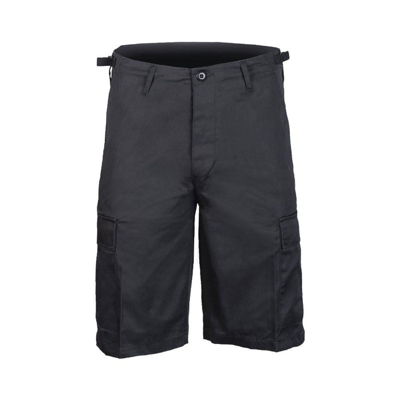 Mil-Tec Brand Military Style troops bermuda combat uniform army shorts black