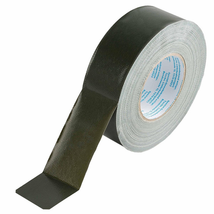 Doektape van militaire kwaliteit 50 m x 50 mm olijf, extreem sterk waterdicht